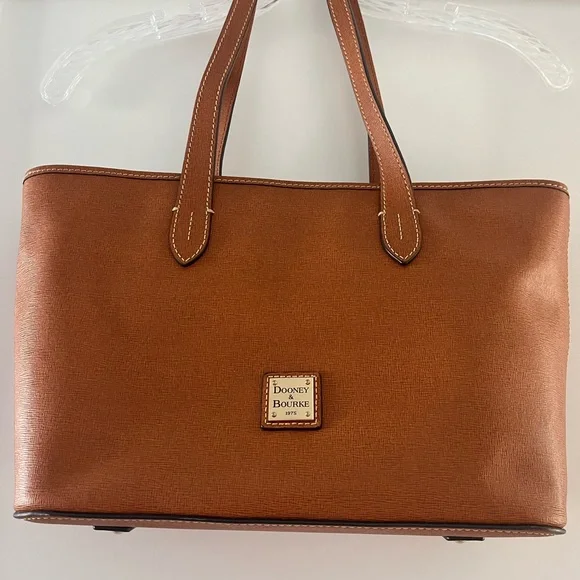 Dooney Burke caramel pebble grain tote